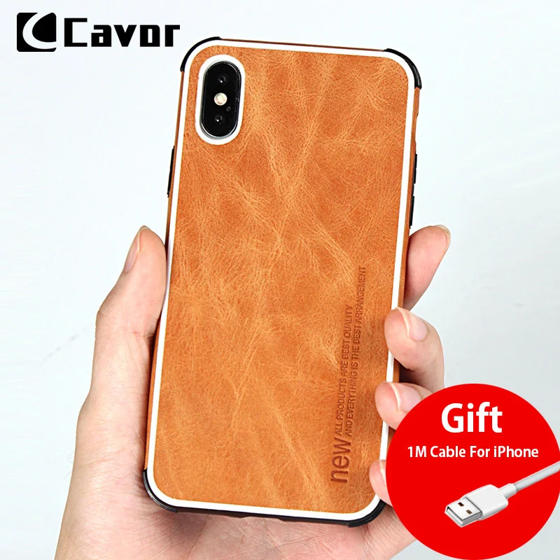 Для iphone XS Max случае Подлинная Кожаный чехол для X XR Роскошный телефон x Бизнес