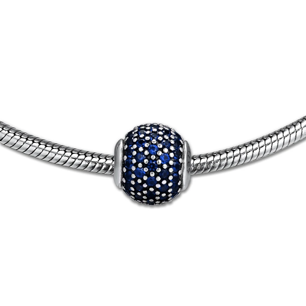 Подходит для Pandora Essence браслеты с фианитом мира серебряные бусины 925 пробы