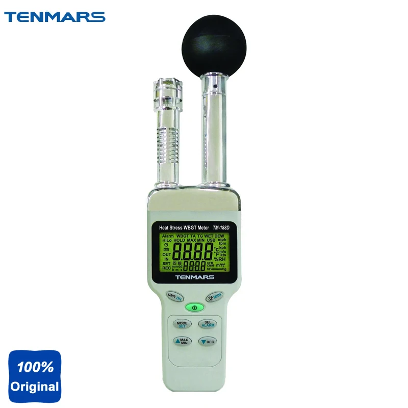 TM 188D точное измерение температуры и влажности|wbgt meter|measuring temperaturetemperature humidity |