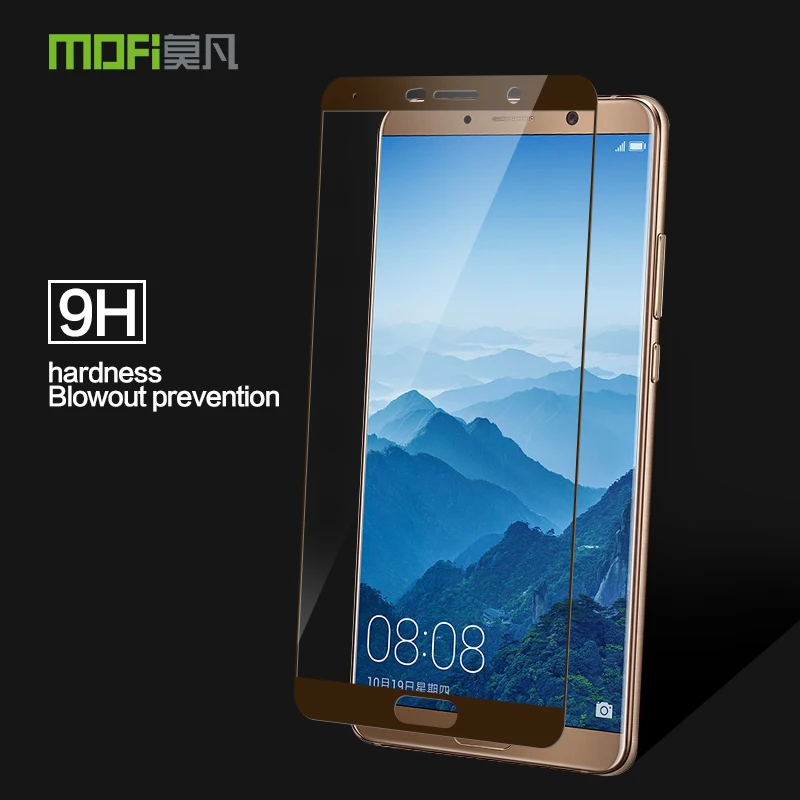 Huawei Mate 10 (5 9 дюйма) закаленное стекло MOFi полное покрытие Защитная пленка для