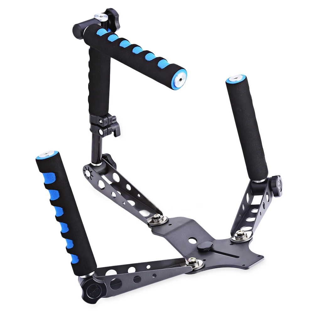 Luminium сплав складной DSLR Rig фильм Комплект делая систему плечо крепление поддержка