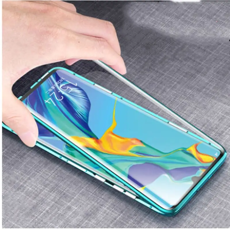 Роскошный защитный Магнитный чехол для всего тела huawei P30 Pro P20 mate 20 360 закаленное
