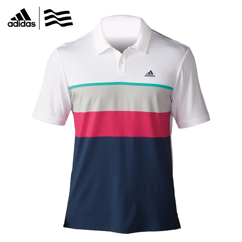 Adidaas мужская Гольф Одежды Polo Футболка Дополнительно многоцветные Анти-пот Мода