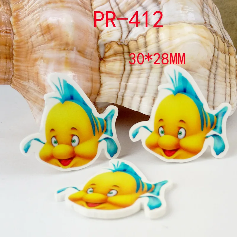 Мультяшная пластырь для детей фигурка пузыря гуппи ремесла плоское заднее