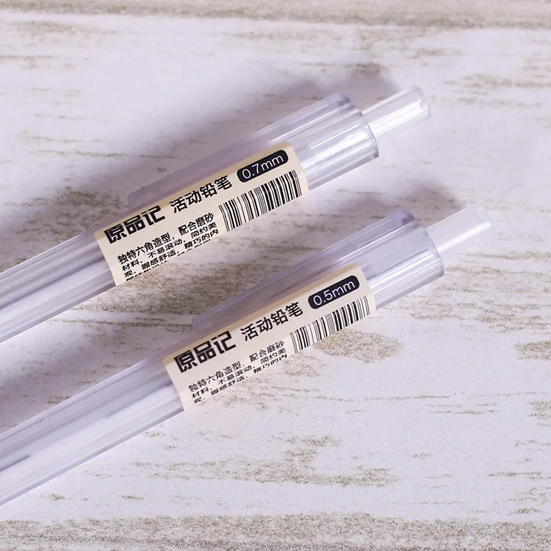 Muji ручки милые прозрачные механические пластиковые карандаши 0,5/0,7 мм автоматические карандаши для письма Kawaii карандаш корейские канцелярские принадлежности