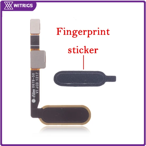 WITRIGS for HTC U11 Original Fingerprint Scanner Touch ID Sensor Home Button Flex Cable with sticker Replacement