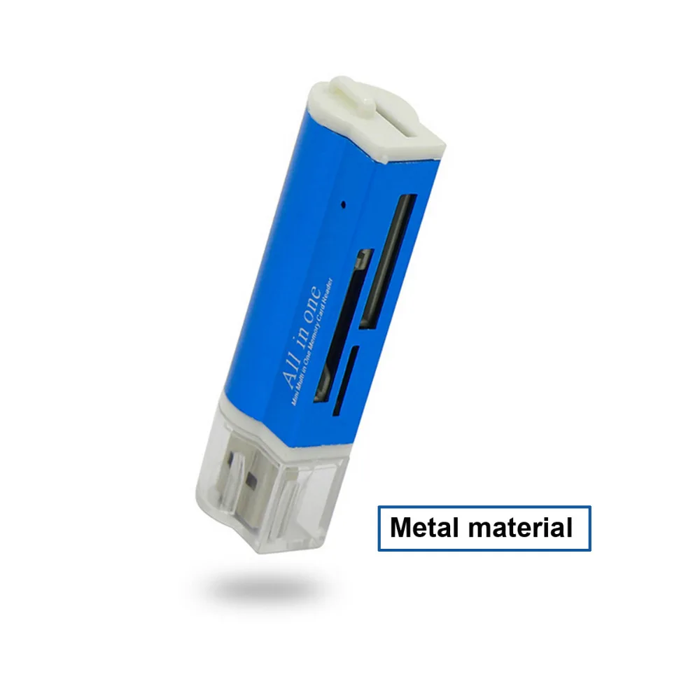 Кардридер Многофункциональный 4 в 1 Micro USB 2 0 карта памяти Адаптер для SD SDHC TF M2 MMC MS PRO