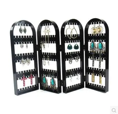 

Transparent crystal makeup box Korea dazzle jewelry ark receives a rack