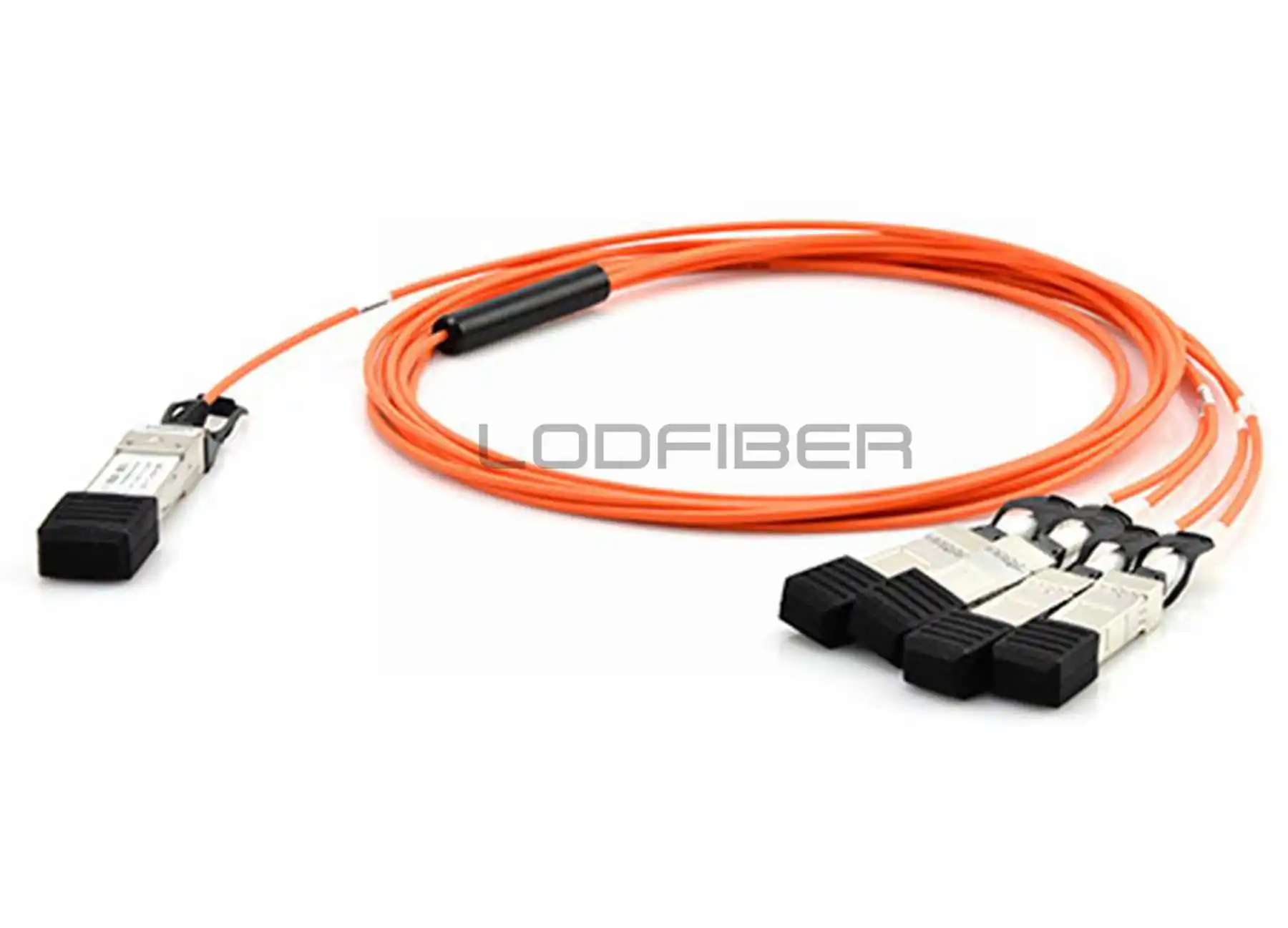 LODFIBER 10 m (33ft) 40G QSFP 4SFP AOC 1001 B r o c a d e совместимый + до 4x10G SFP прорыв активный оптический