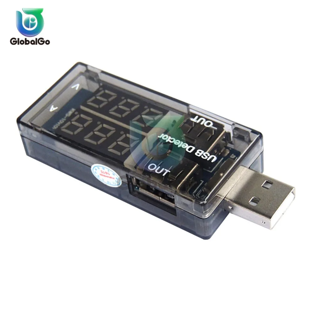 USB Тестер Dc двойной цифровой вольтметр Амперметр Напряжение измеритель тока светодиодный цифровой вольтметр USB детектор мощности батарея