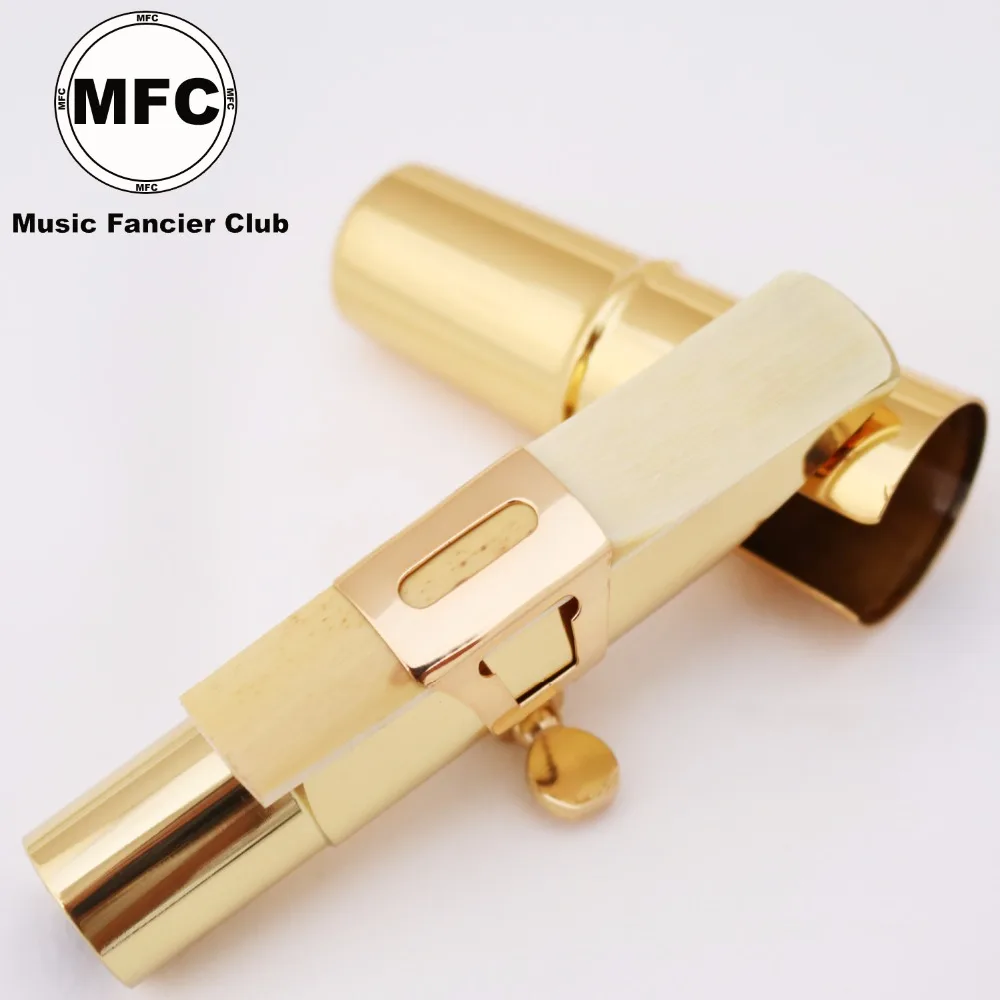 Фирменная Новинка MFC тенор Сопрано Саксофон альт саксофон металлический мундштук электрофорез золото Запчасти& аксессуары T01