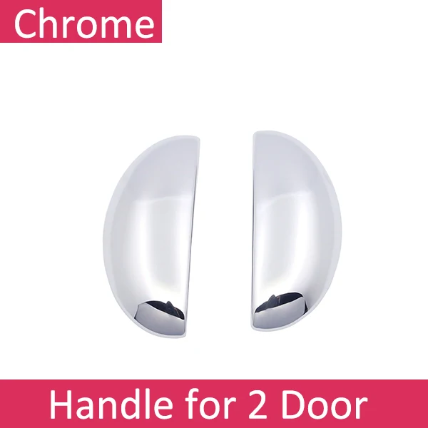 for 2 Door Для Citroen C1 MK1 2005~ 2013 хромированные дверные ручки крышки наклейки на автомобиль отделка комплект 2006 2007 2008 2009 2010 2011 2012 - Название цвета: for 2 Door