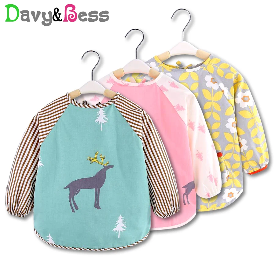 Хлопчатобумажных нагрудников для малышей Водонепроницаемая бандана рубашка с