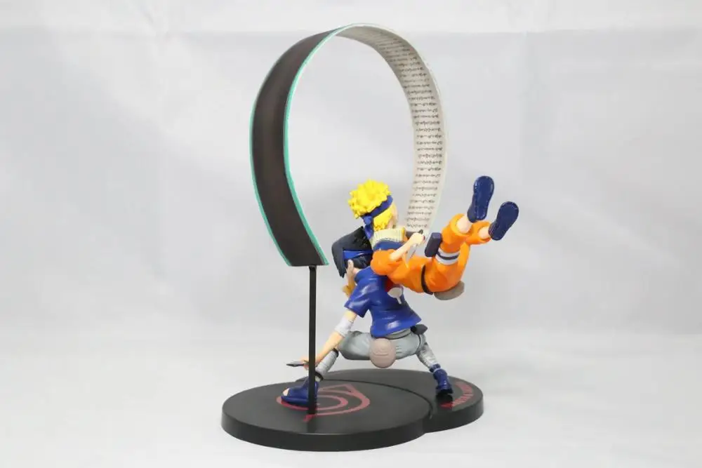 18 см аниме Наруто Окрашенные рис Gem серии Uzumaki NARUTO и Саске Рисунок Коллекционная