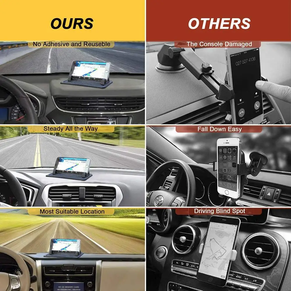 xmxczkj phone accessories mount silicone pad non slip mat phone car holder stand cradle dock universal for phone samsung xiaomi free global shipping