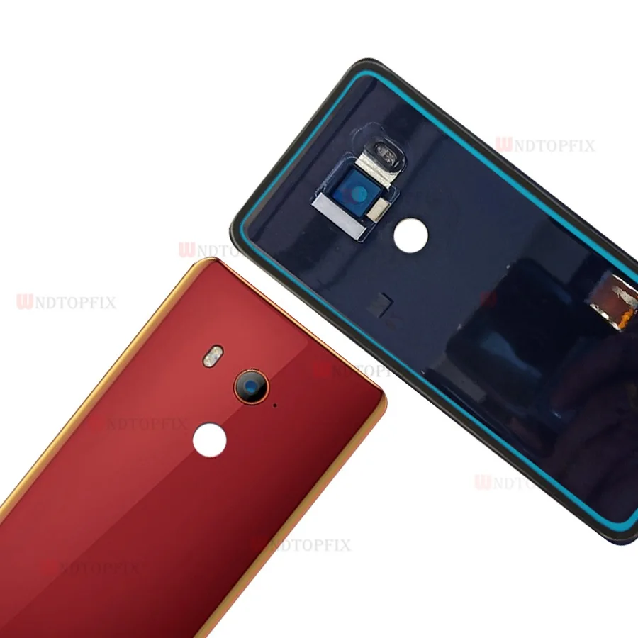 Чехол для htc U11 Eyes, крышка для батареи, стекло для двери с объективом камеры для htc U11 EYEs, задняя крышка для батареи с клеем U11 eyes
