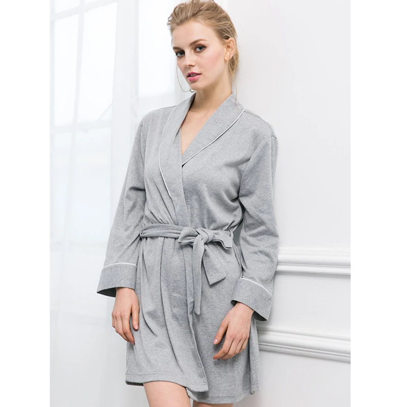 Пижамы халат женский халат Peignoir Femme осень зима теплое красное японское кимоно одежда для сна плюс размер Дамская Домашняя одежда T333