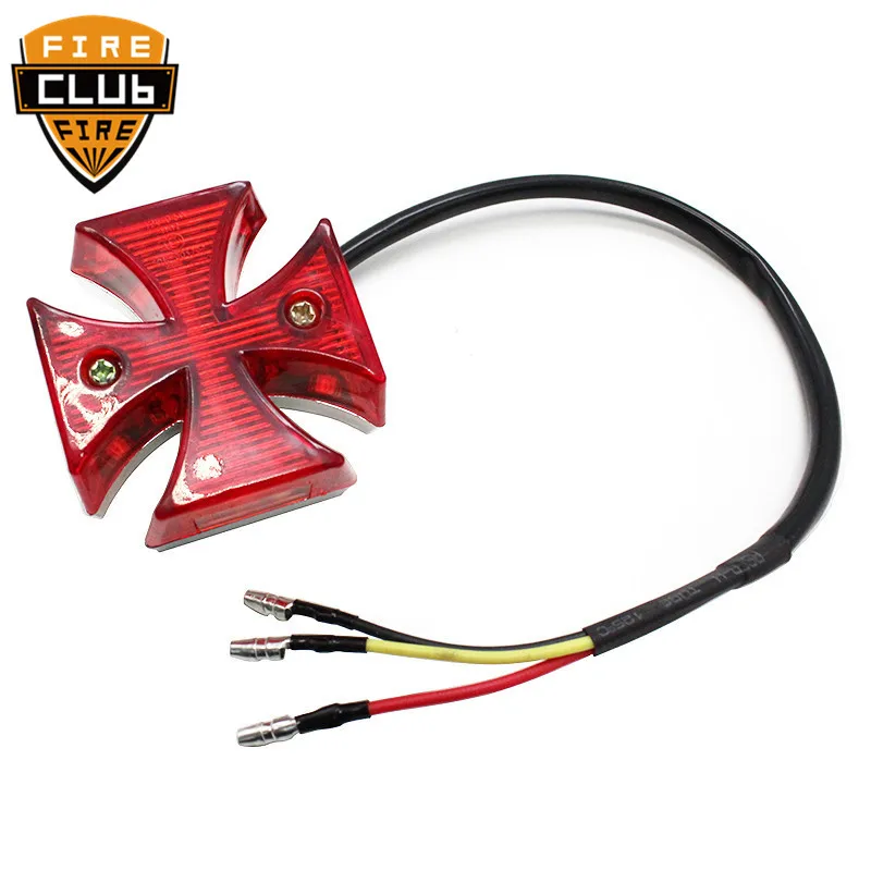 

Для KTM, для Honda, для kawasaki, светодиодная подсветка номерного знака, стоп-сигнал, миниатюрный Мальтийский перекрестный скутер, задний фонарь дл...