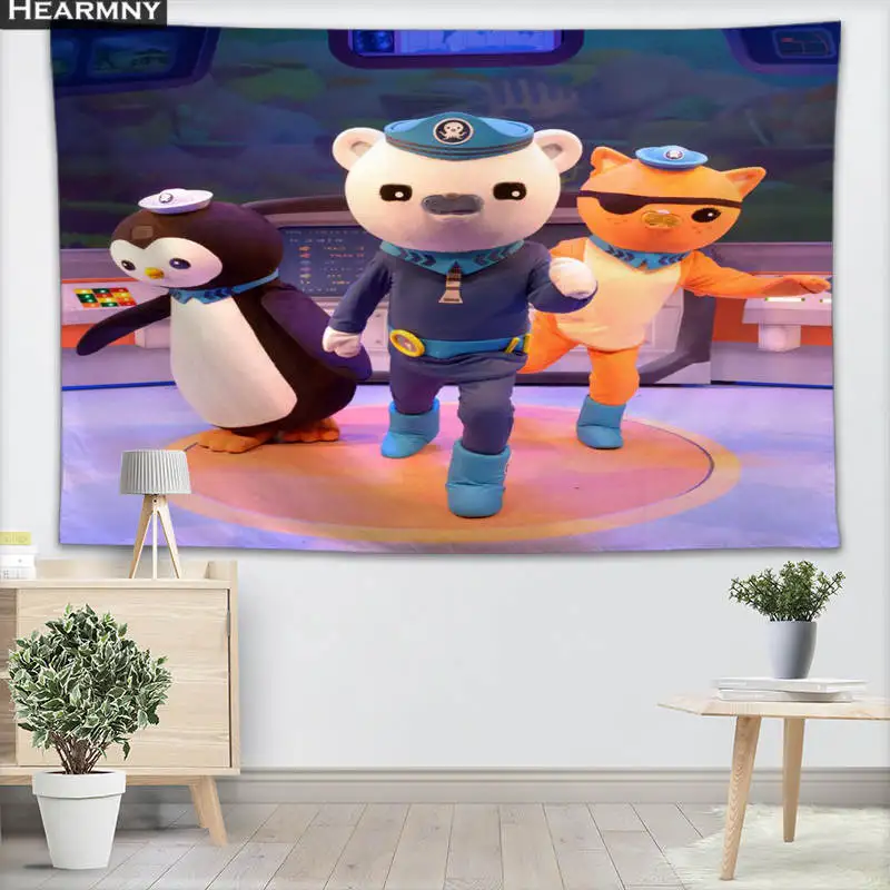 Настенный настенный гобелен Octonauts домашний декоративный пляжное полотенце