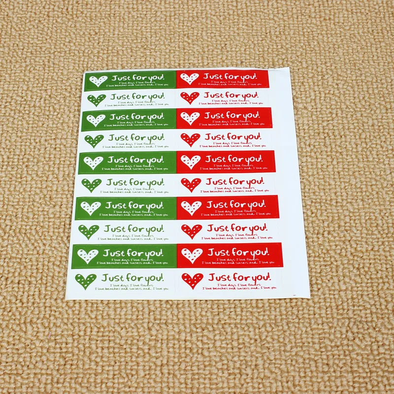 400 шт &quotтолько для вас&quot подарочная печать наклейки ручной работы ремесло