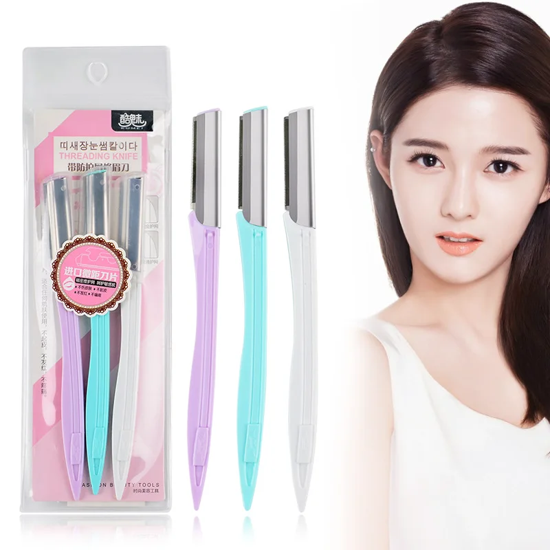 

Триммер для бровей, 3 шт./компл., из нержавеющей стали