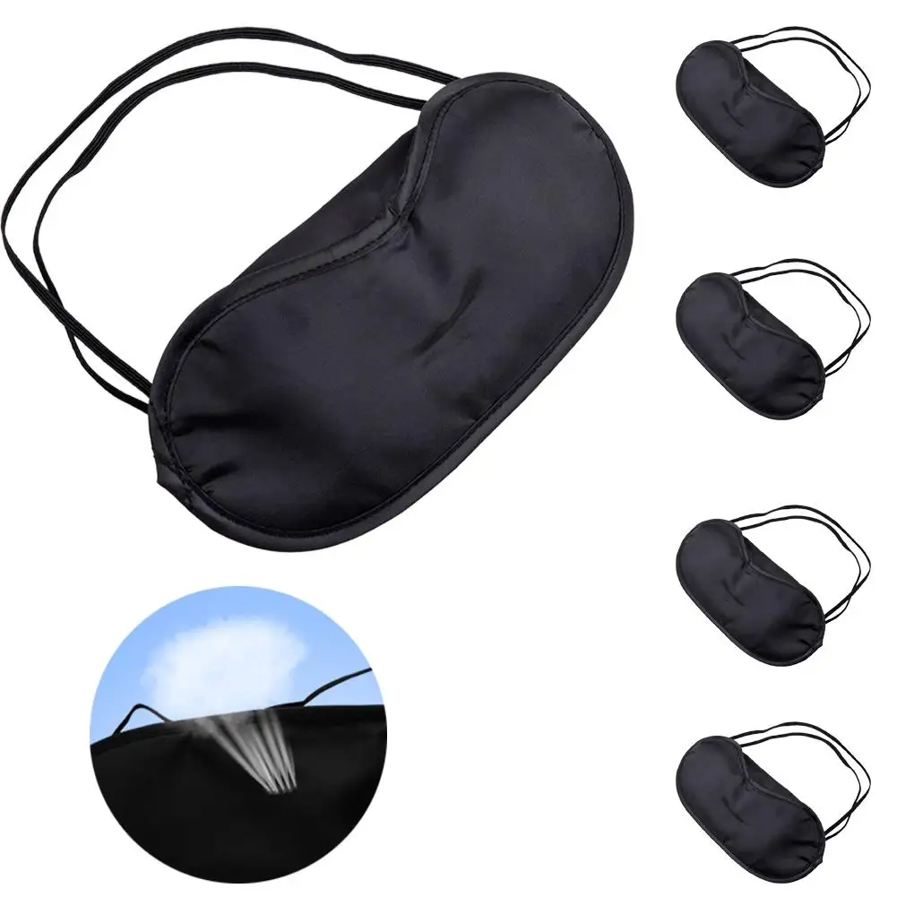 10 шт. путешествия отдых маска для сна Спящая маска для глаз Eyeshade повязка на глаз Высокое качество мягкий черный сна средства ухода