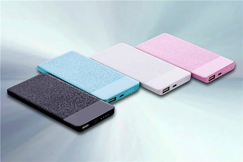 Горячий ультра тонкий внешний аккумулятор 10000 mAh power Bank 2.1A выход Быстрый смартфон портативный внешний аккумулятор зарядное устройство 15 мм
