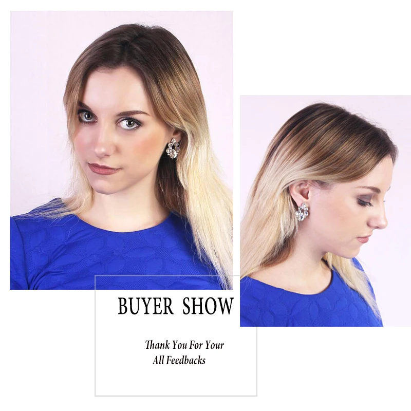 Женские серьги-гвоздики с кристаллами 2018 | Украшения и аксессуары