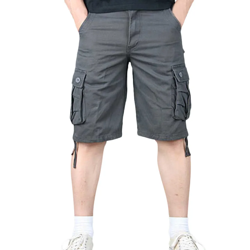 Мужские шорты-карго в стиле милитари новинка 2019 стильные хлопковые комбинезоны с