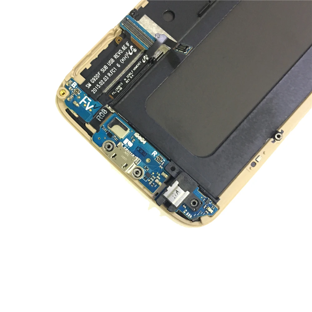 ЖК дисплей для Samsung Galaxy S6 G920F G920A G920T сенсорный экран дигитайзер рамка в