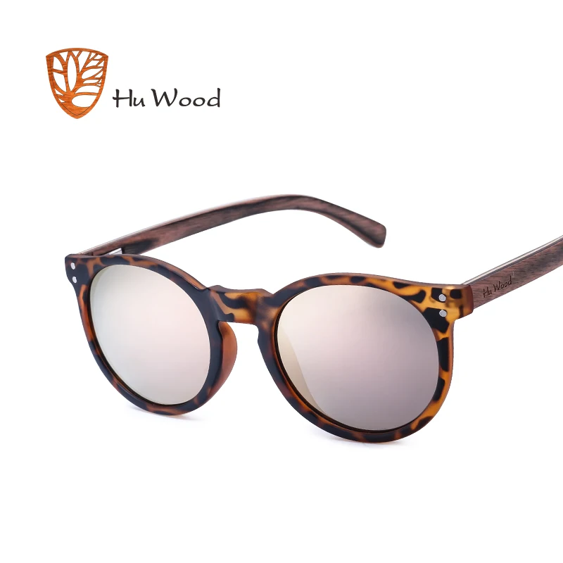 Hu Wood, брендовые, дизайнерские, модные, унисекс, солнцезащитные очки, поляризационные, зеркальное покрытие, солнцезащитные очки, круглые, мужские, очки для мужчин/женщин, GRS8003