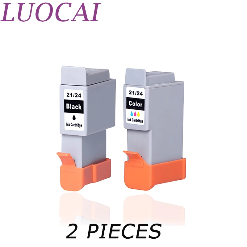 Чернильные картриджи LuoCai 2 шт. совместимы с принтерами Canon BCI 21 24/24 PIXMA iP1000 iP1500 iP2000