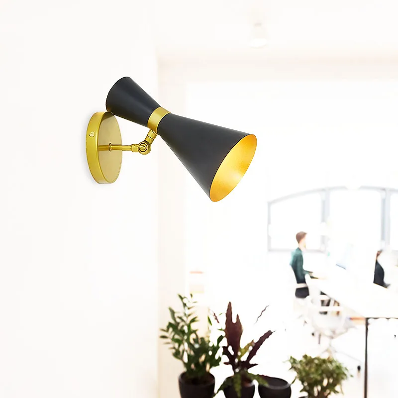 Простой современный настенный светильник в скандинавском стиле индустриальные