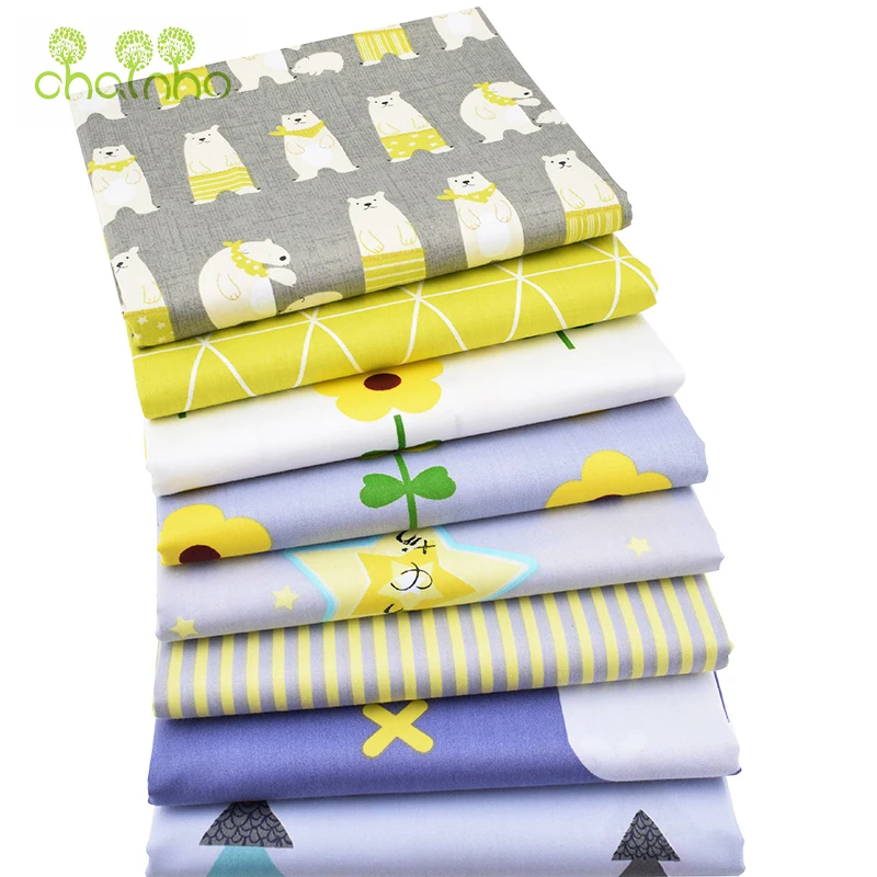 Саржевая хлопчатобумажная ткань с принтом для лоскутного шитья квилтинга