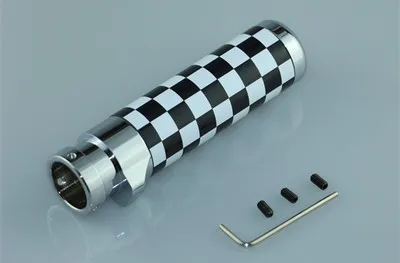 Checker AMBERMILE титановый сплав углерода для Mini Cooper R55 Clubman R56 R57 R58 R59 аксессуары внутренняя отделка автомобиля рукоятка ручного тормоза крышка - Название цвета: Checker
