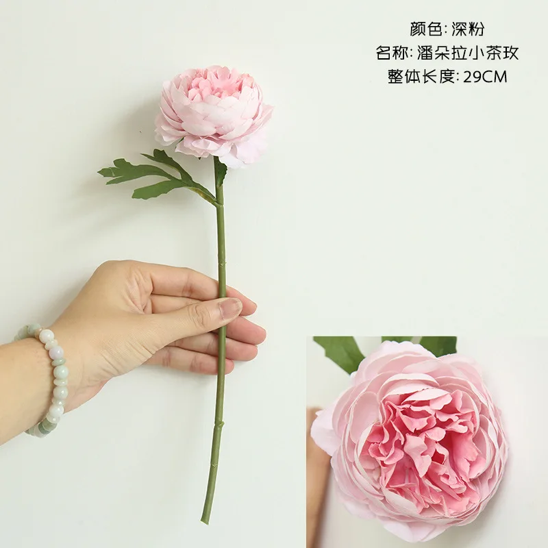 1 шт. Высокое качество Розы Искусственные цветы настольные шелковые Имитация