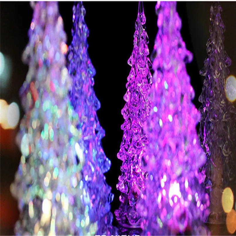 Рождественская елка креативный дизайн светодиодное волокно освещение изменение