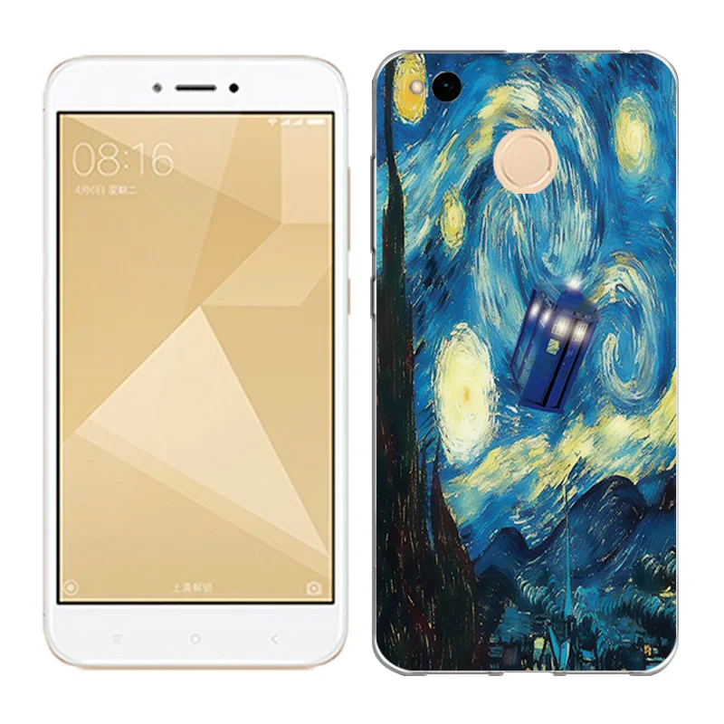 Чехол для Xiaomi Redmi 4X мягкий силиконовый чехол из ТПУ 5 0 дюйма с масляной росписью