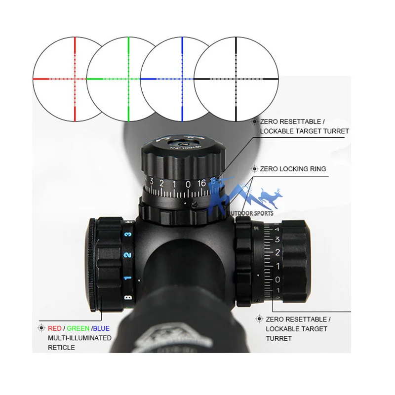 Canis Latrans Тактический 4 16x40 оптический прицел для охоты OS1 0143|scopes for hunting|rifle scope huntingrifle