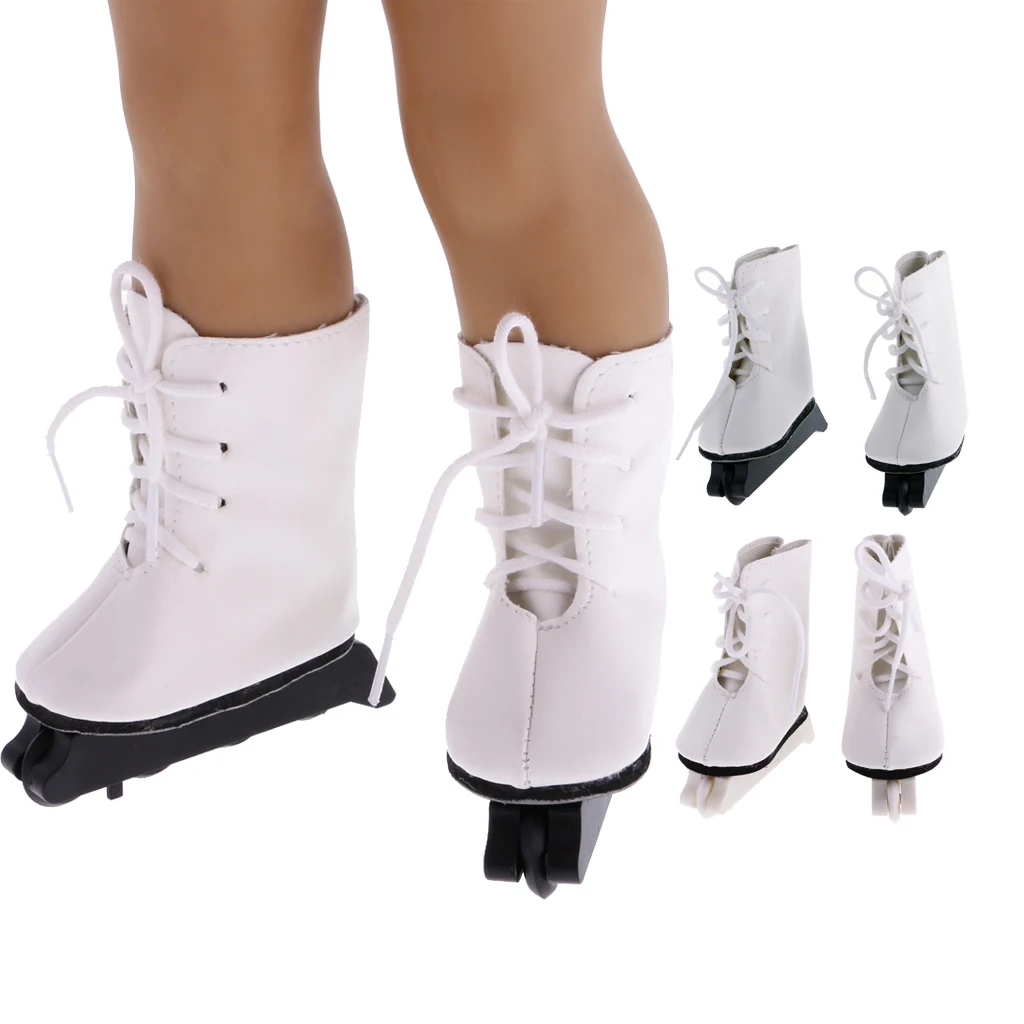 Модные Белые роликовые коньки из искусственной кожи 1 пара обувь для 18-дюймовых