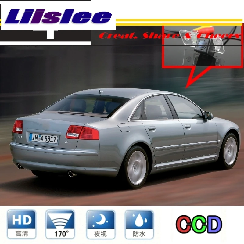 LiisleeCar камера для Audi A8 S8 D3 4E 2003 ~ 2007 высококачественная заднего вида PAL / NTSC