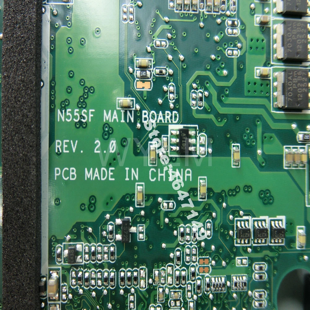 

N55SF HM65 Mainboard REV 2.0 For ASUS N55S N55SF N55SL Laptop motherboard 90R-N5FMB14000 PGA989 USB 3.0 100% Tested