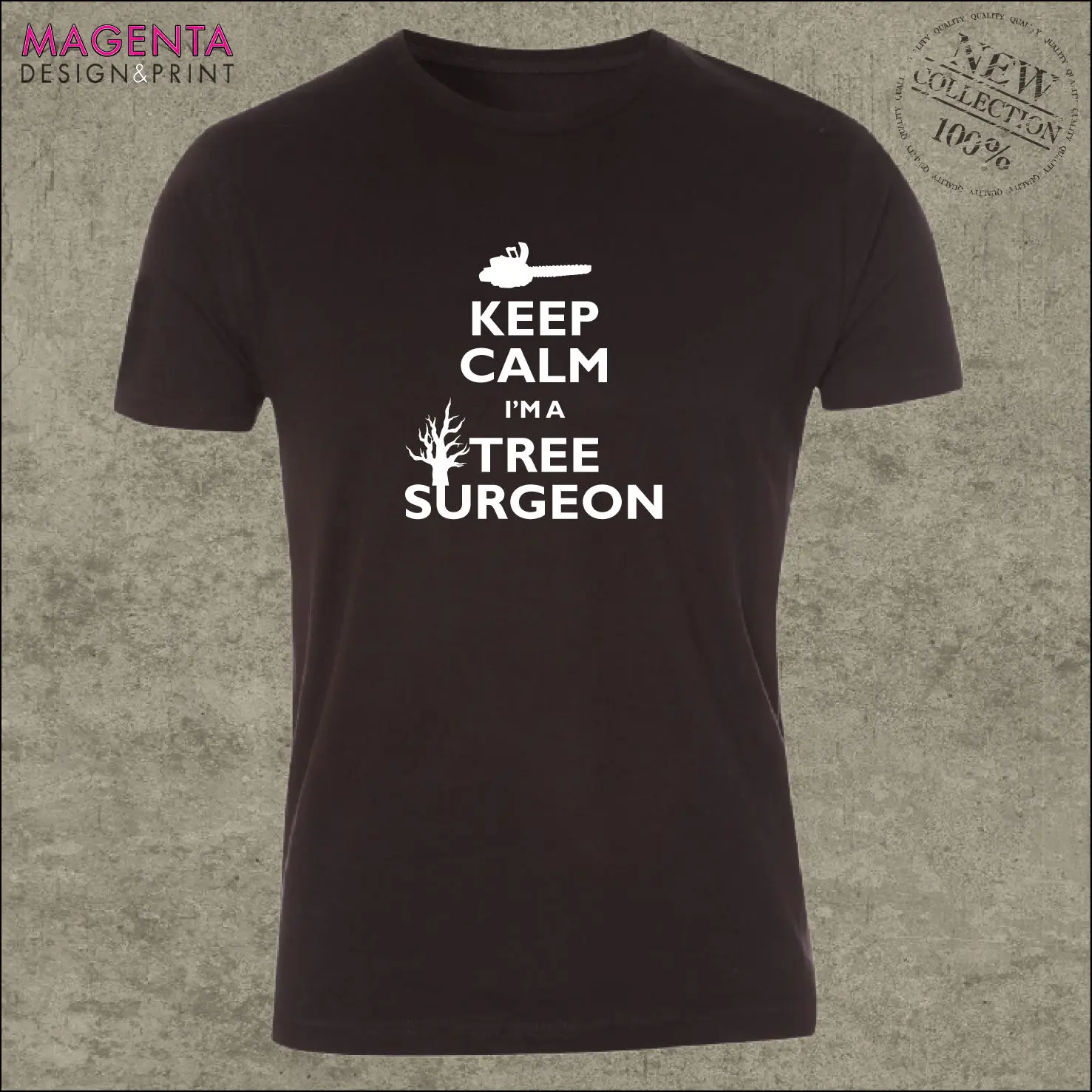KEEP CALM I'm a TREE SURGEON (arborist) футболка Муж папа веселый подарок на день рождения новые