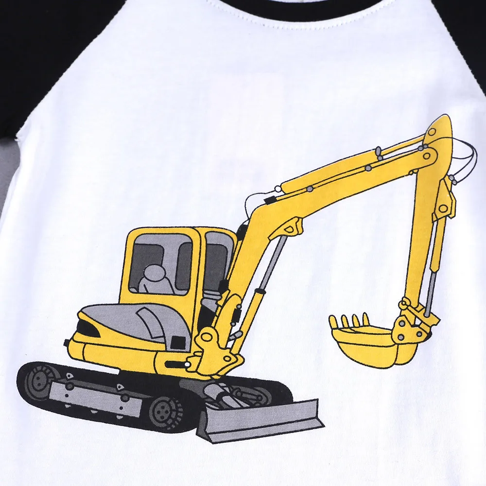 2Pcs Toddler Kids Baby Boys Girls Pajamas Cartoon Print Tops Shorts Outfits Sets children clothing set kids clothes | Детская одежда и