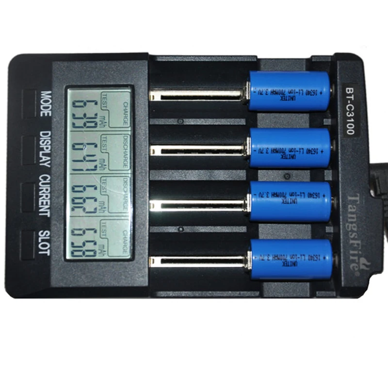 2-4 шт UNITEK 3 7 V 16340 литий-ионный аккумулятор 700mah элемент для светодиодного лазерного