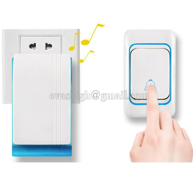 Светодиодный умный дом беспроводной дверной звонок 36 мелодий куранты 150 м