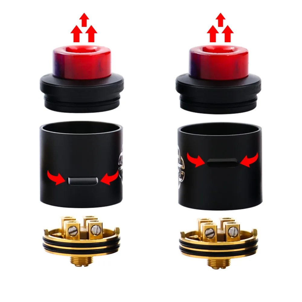 Оригинальный распылитель для сигарет Hellvape Aequitas 24 BF RDA пригодный выдавливания mod