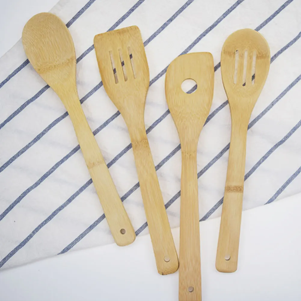 4 шт. Практичный Прочный шпатель Водонепроницаемость слоттен ложка набор