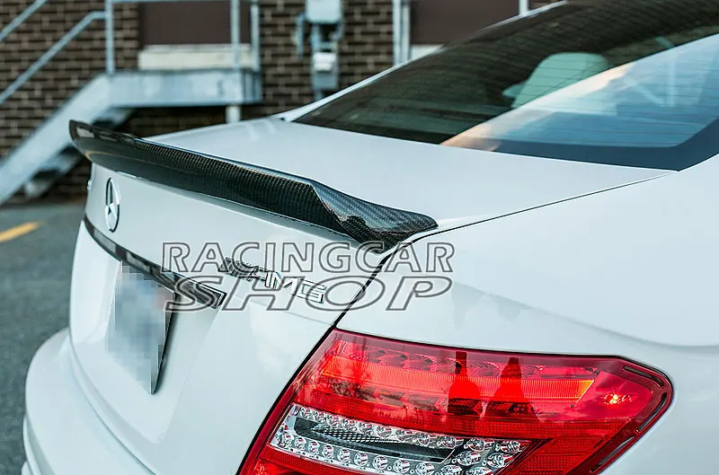 V стиль настоящий багажник из углеродного волокна спойлер крыло губы подходит