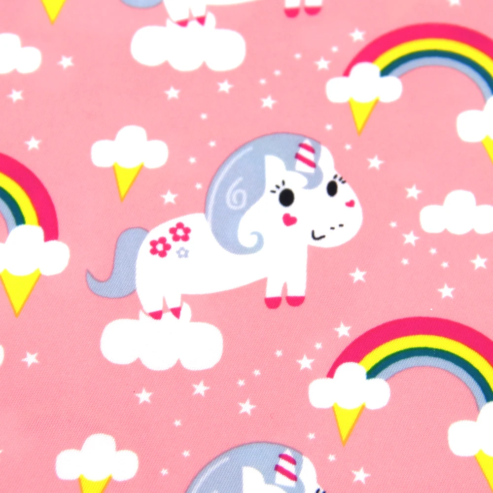 David accessories 20x33cm cat rainbow 380T Водонепроницаемая Ткань пэчворк для тканей детский